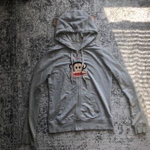 Paul Frank Zipped Hoodie with Ears